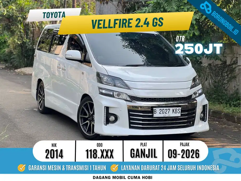 Toyota Vellfire 2014 Bensin
