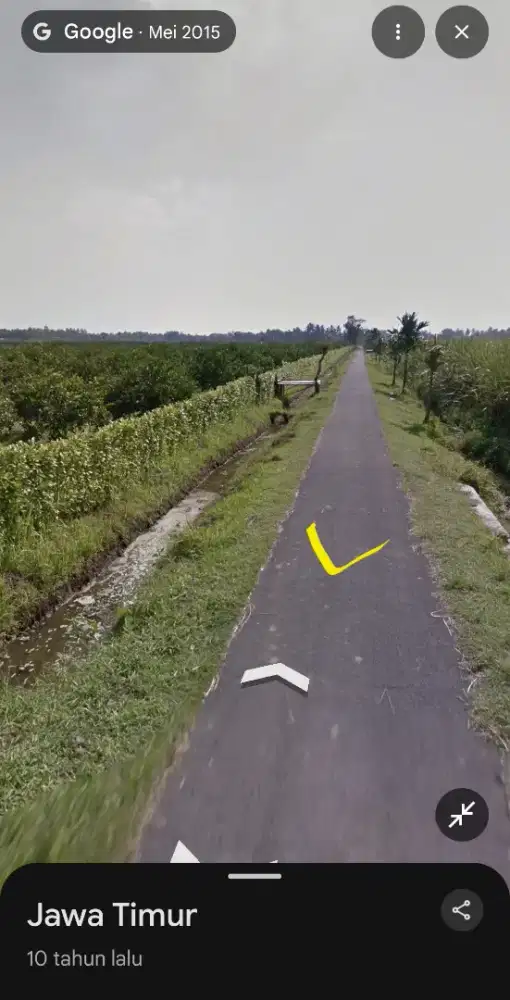 Dijual  Cepat Lahan Subur Depan Jalan Aspal