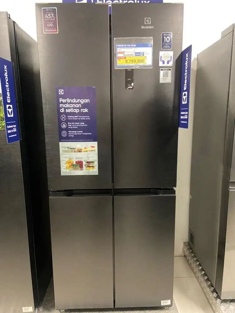 ELECTROLUX SBS 4pintu dari silver