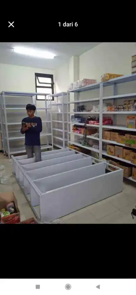 Rak besi rak buku rak kantor