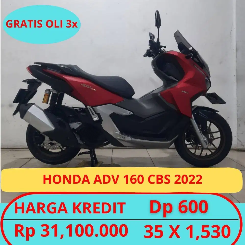 Honda Adv 160 Cbs 2022 Dp Murah Hanya 600 Ribu