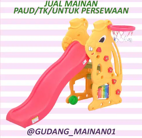 Mainan Indoor Playground Perosotan dengan Ring Basket Murah Berkualita