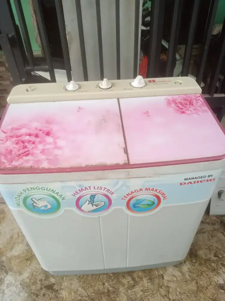 Jual mesin cuci 2 tabung normal semua