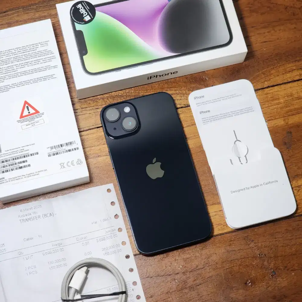 Iphone 14 128GB Black Garansi Resmi Ibox Maret 2026