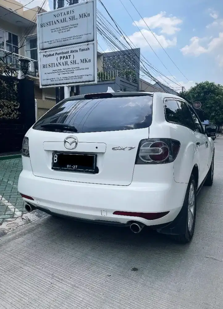 2012 MAZDA CX-7 HIGH WHITE TYPE TERTINGGI 2.3 CC TURBO LIKE NEW MEWAH