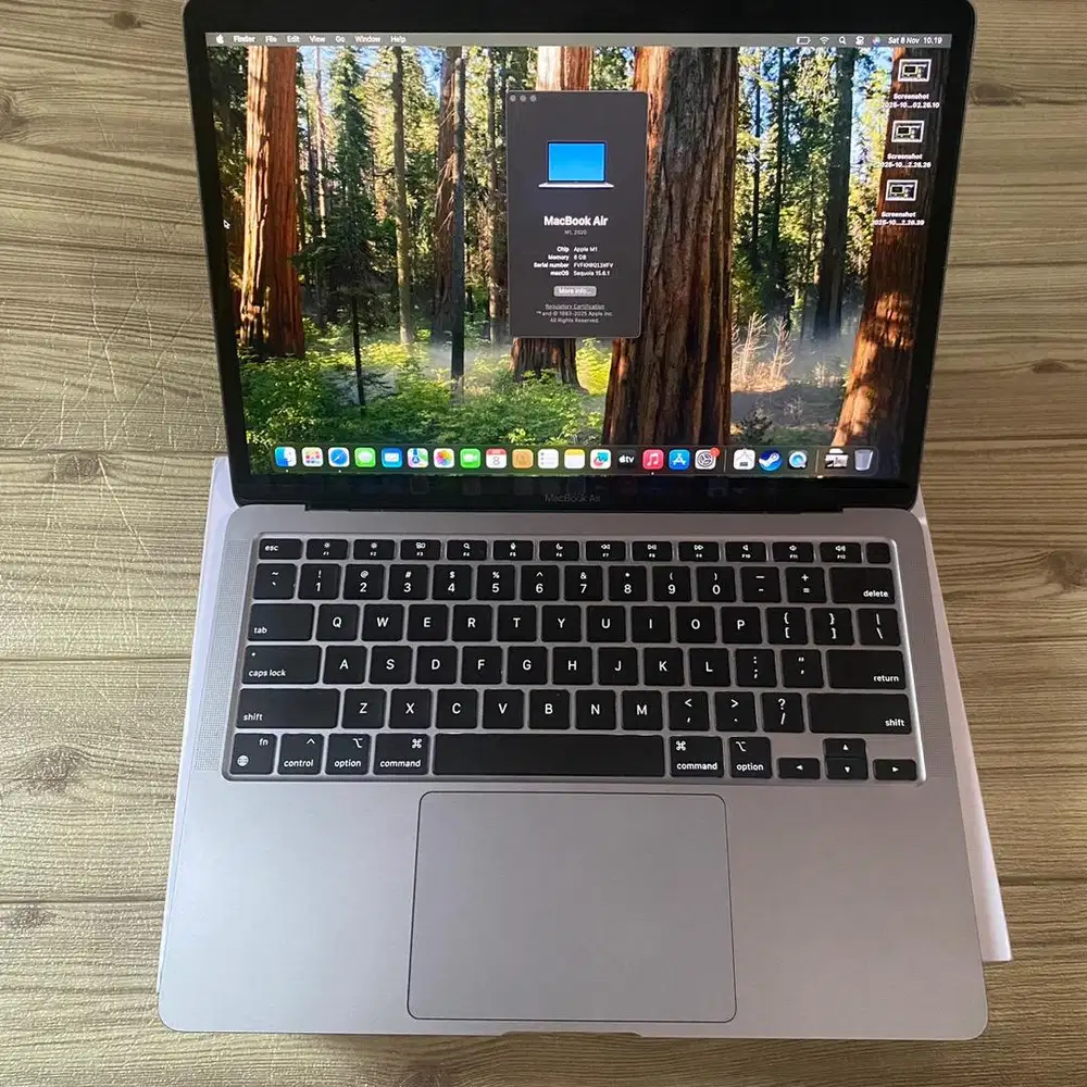 Macbook air M1 8/256gb murah Fullset Bisa COD