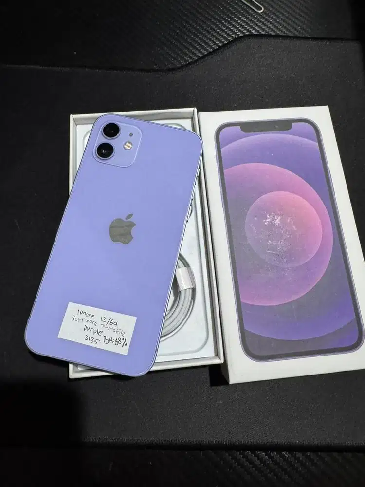 Iphone 12 64GB PURPLE sinyal aman all operator