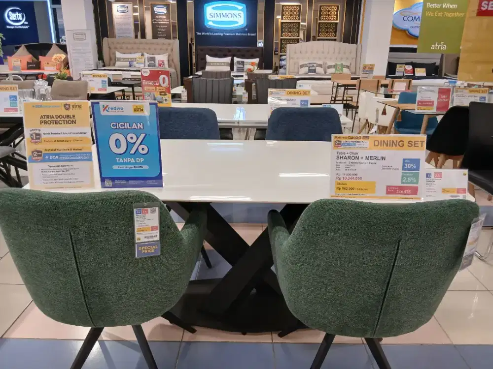 Cicil Dining Set Favorit Hingga 24 Bulan? Atria X Indodana Solusinya!