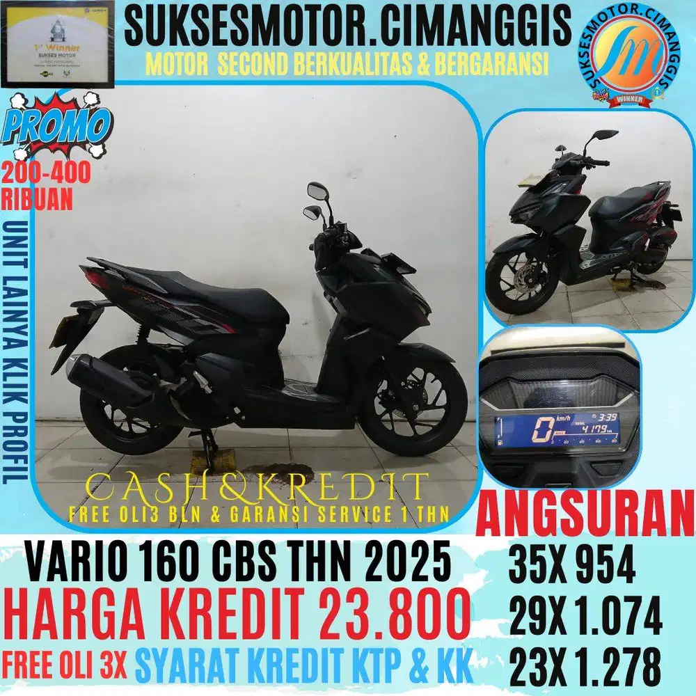 VARIO 160 CBS CASH/KREDIT CASHBACK UPTO 700RIBUAN FREE OLI 3 BLN