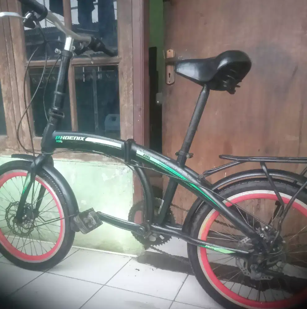 Sepeda lipat Phoenix rem cakram UK 20