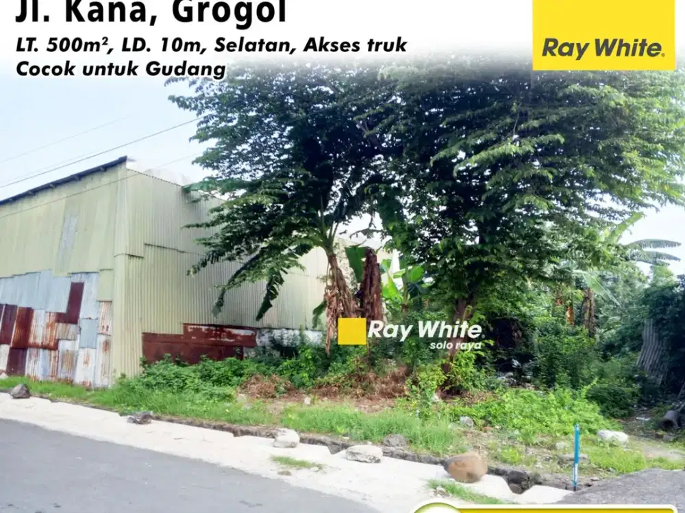 Disewakan Tanah Harga Murah Siap Bangun Di Grogol Sukoharjo Kawasan Industri