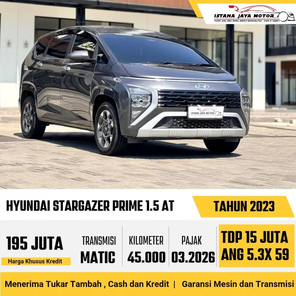 [CAPTAIN SEAT] Hyundai Stargazer Prime Automatic 2023