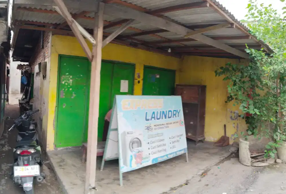 Jual Tempat Usaha Laundry dan Rumah