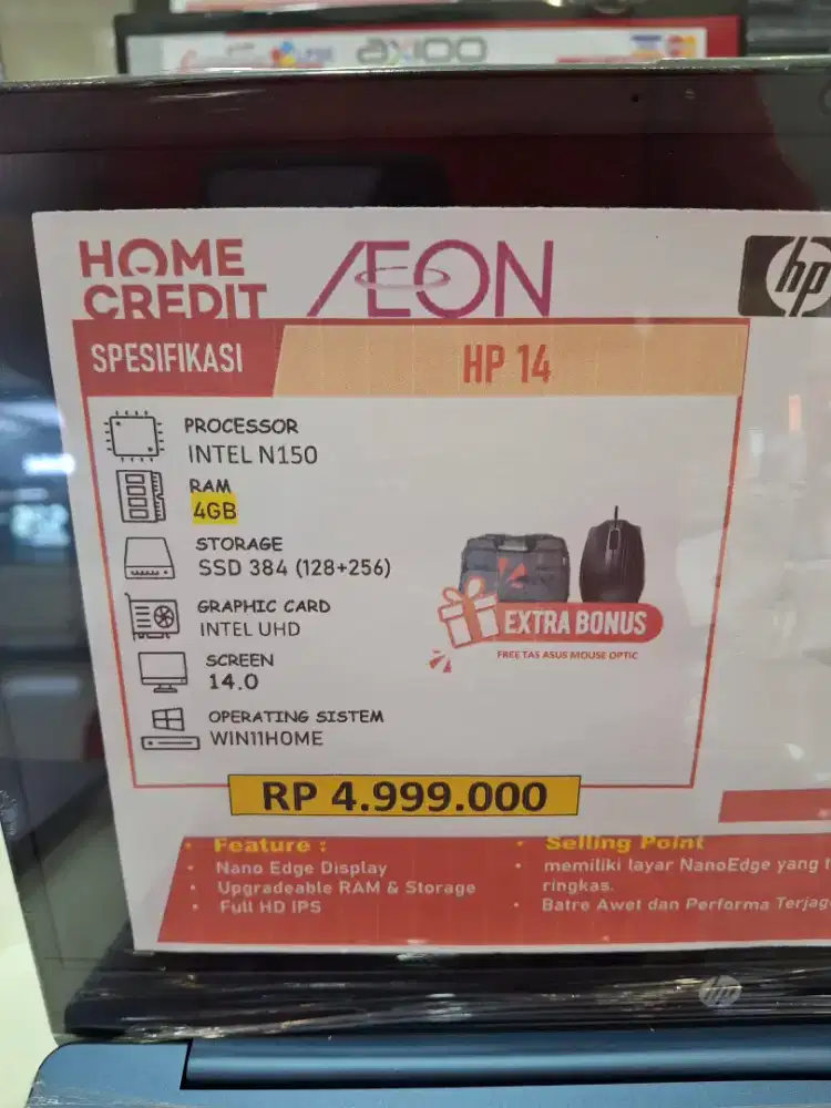 Laptop HP 14 cicilan 0%