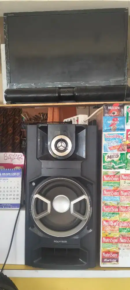 jual tv+speaker