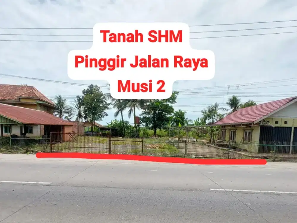 Tanah Pinggir Jalan Raya dekat Tol keramasan Palembang