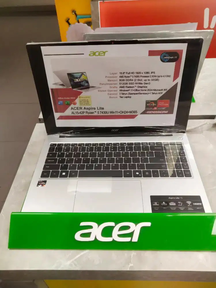 Laptop ACER Aspire Lite AL15-42P Ryzen 5, Bisa Cicilan Pakai Promo HCI