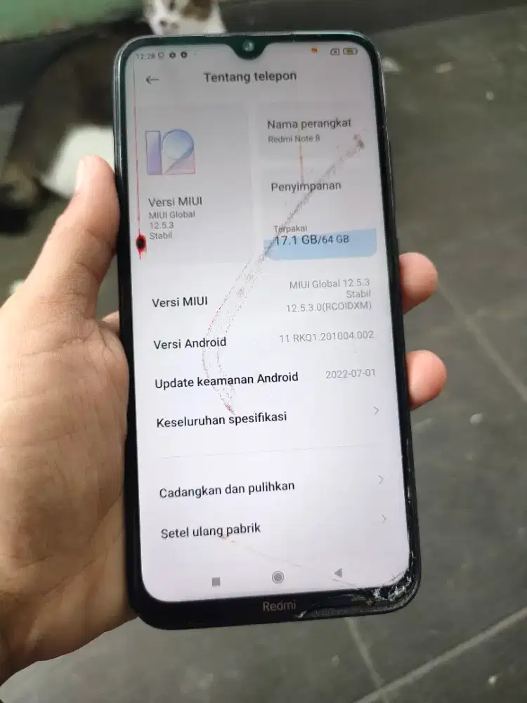 Redmi note 8 ram 4/64 minus