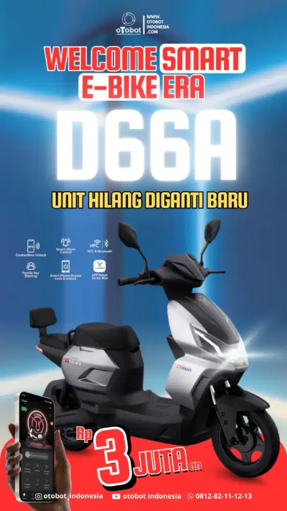 SEPEDA LISTRIK D66A UWINFLY