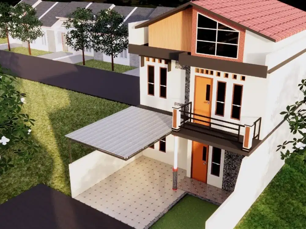 Rumah 2 lantai KPR skema Syariah tanpa BI checking harga miring