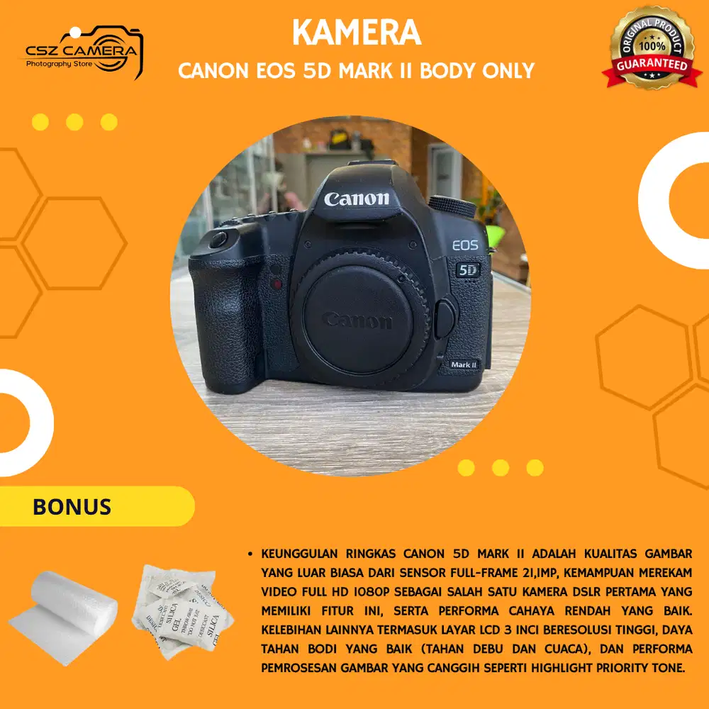 Canon EOS 5D Mark II Body Only Bergaransi