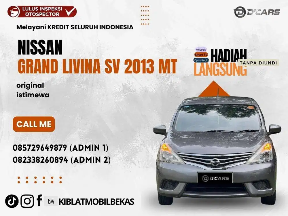 NISSAN GRAND LIVINA SV 2013 MANUAL LOW KM ORIGINAL