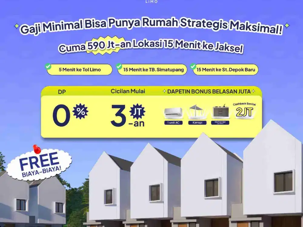 RUMAH 2 LANTAI MURAH SIAPHUNI DEKAT KE SELATAN JAKARTA