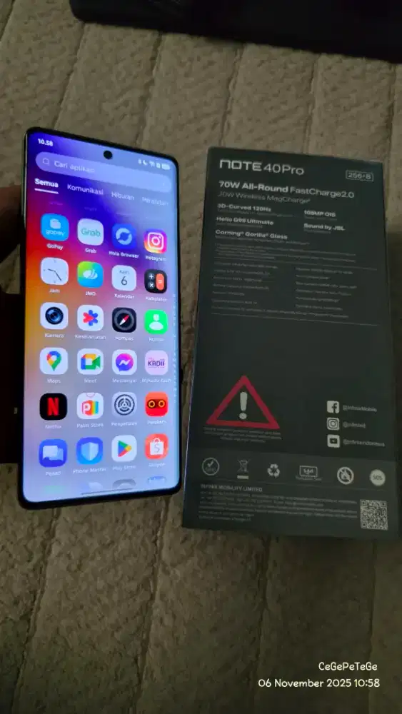 Infinix Note 40 pro 8+8/256