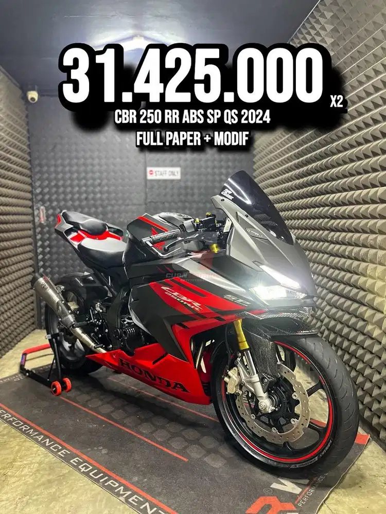 CBR 250 RR OR CBR 250RR ABS SP QS 2024 MODIF LOW KM RAWATAN SUPERB