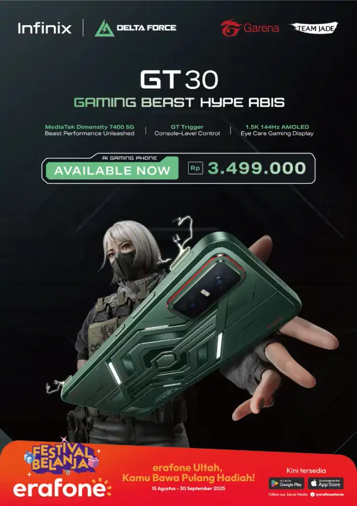 New Promo Infinix GT 30 8/256gb