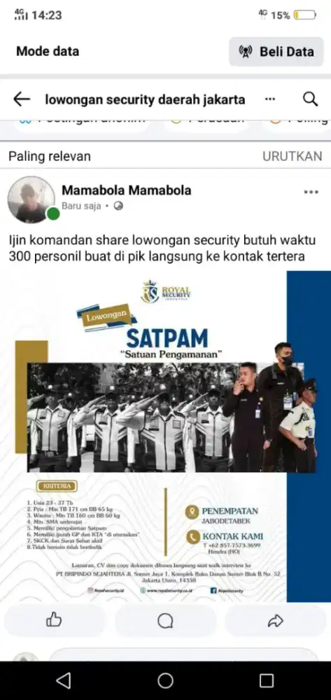 Lowongan pekerjaan