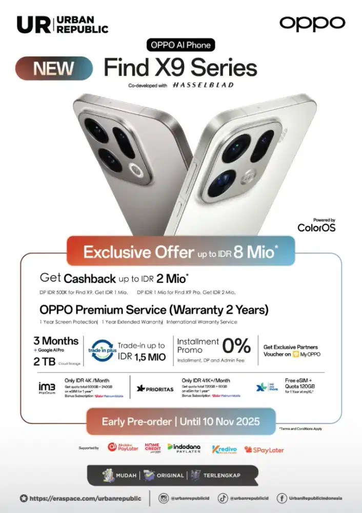 Oppo find X9 series pre order