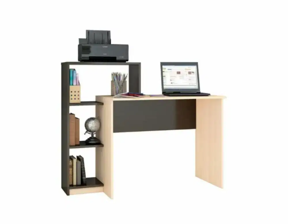 Meja belajar custom minimalis modern bisa kombinasi bahan