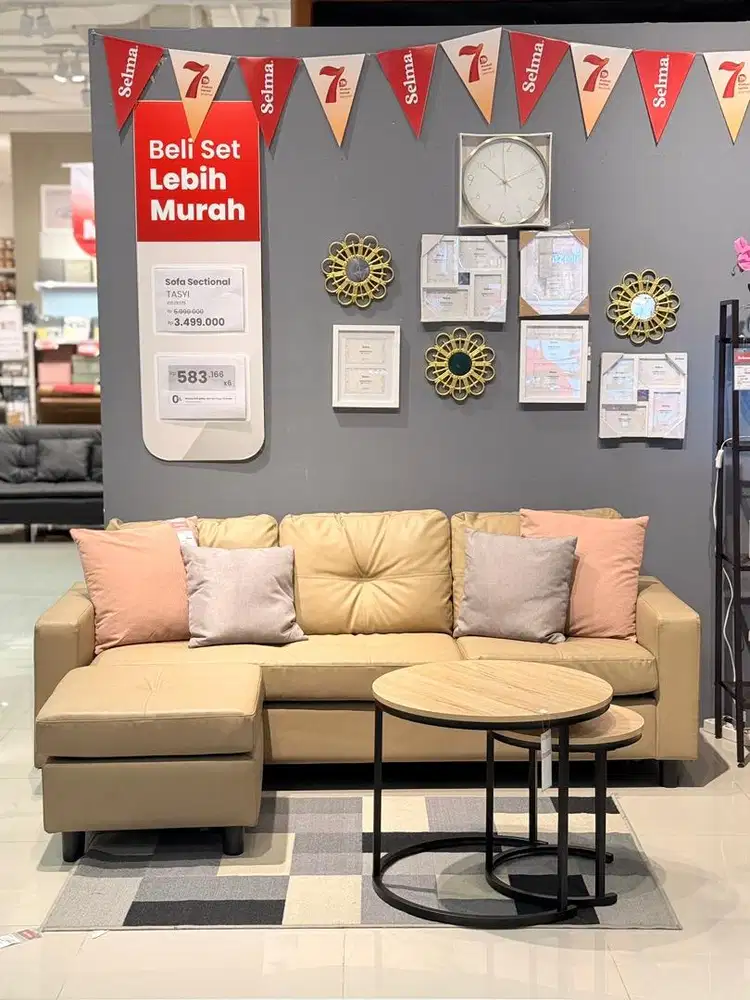 Sofa sectional minimalis