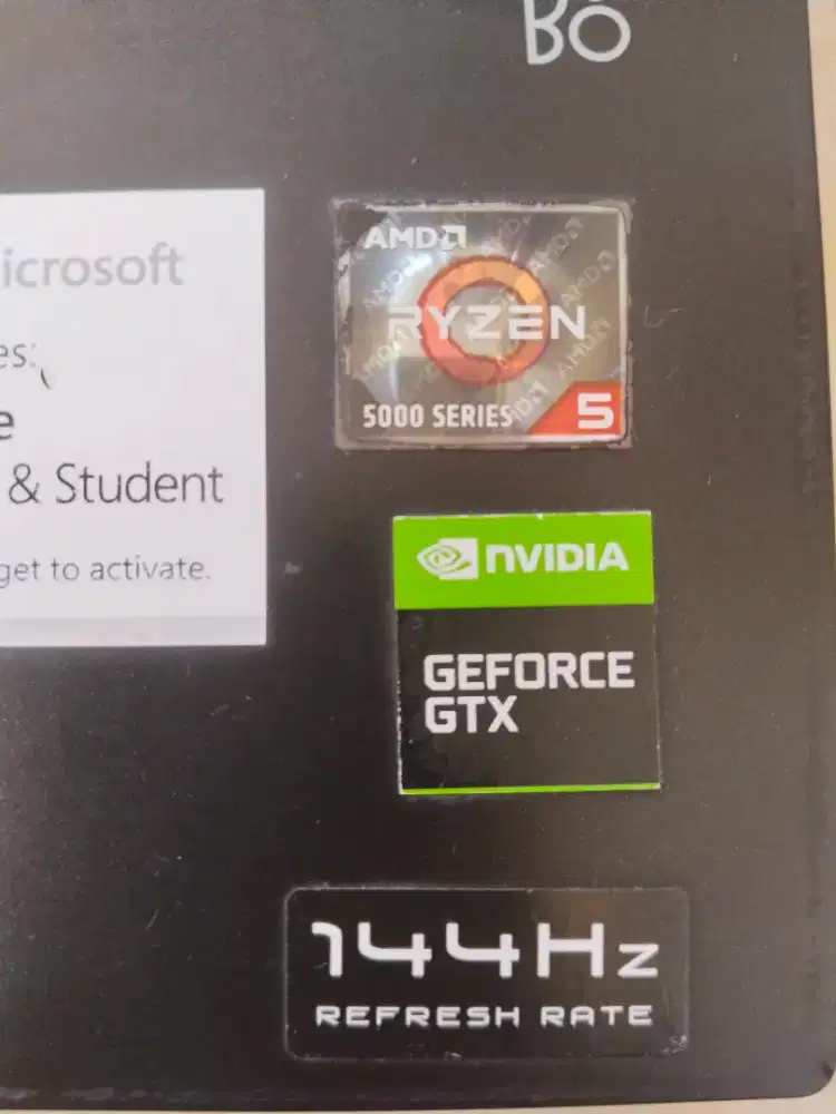 Dijual laptop Hp gaming RYZEN 5-5600H ram 16GB DDR4 VGA RTX1650 SSD 51