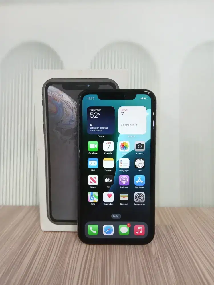 Iphone X hitam 64gb alloprator