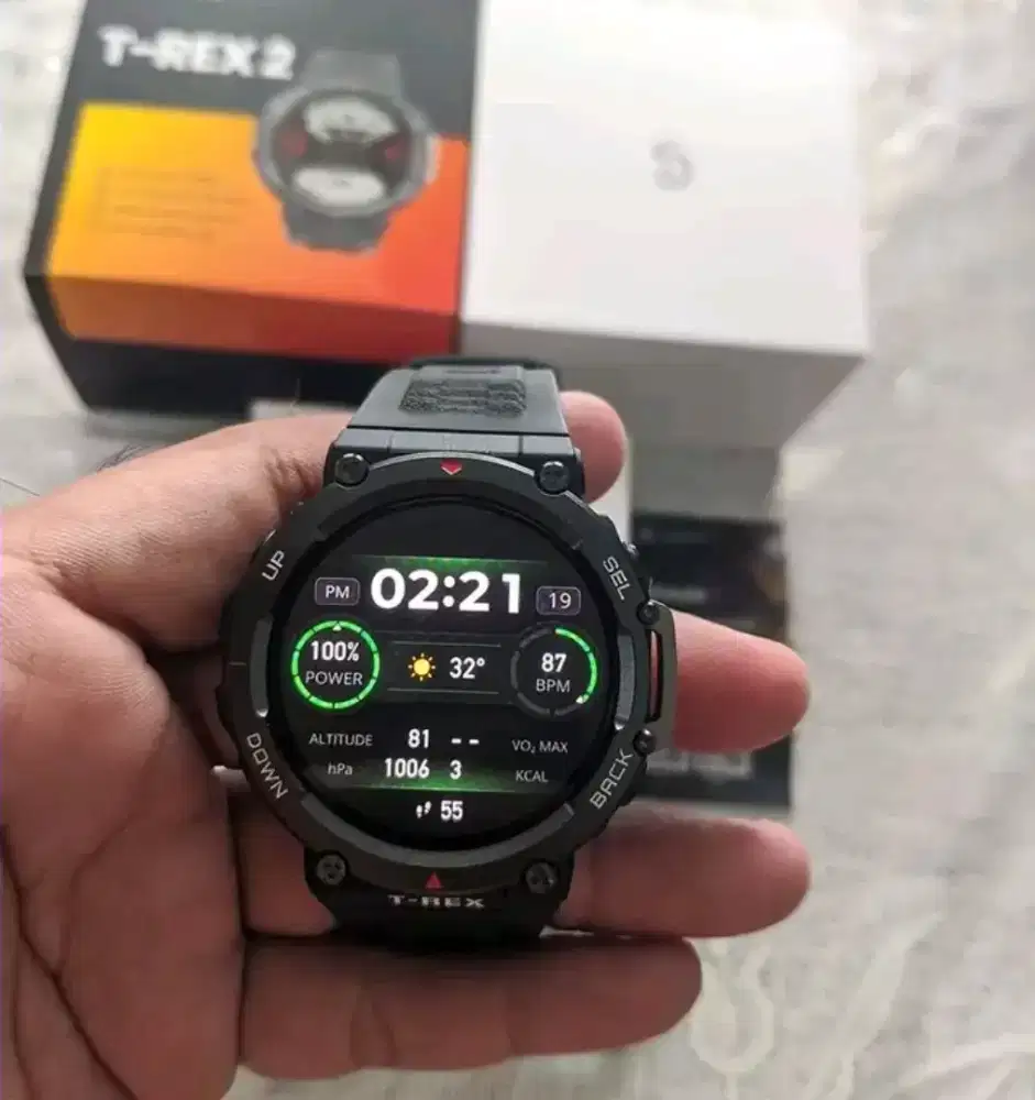 Smartwatch amazfit trex 2 t-rex 2 smart watch gps running strava sport