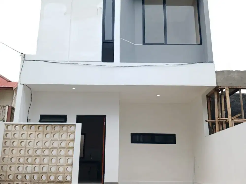 Rumah 2 Lantai Selangkah dari Jalan Provinsi Jl. Raya Kalimulya depok