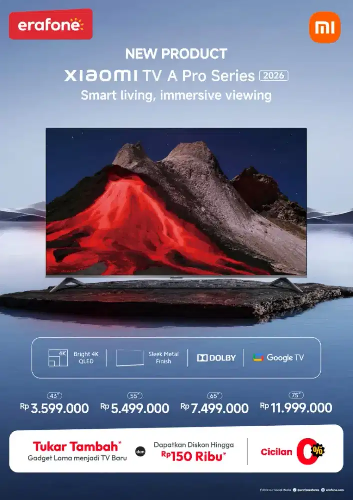 XIAOMI GOOGLE TV A PRO 2026 CASHBACK 400K