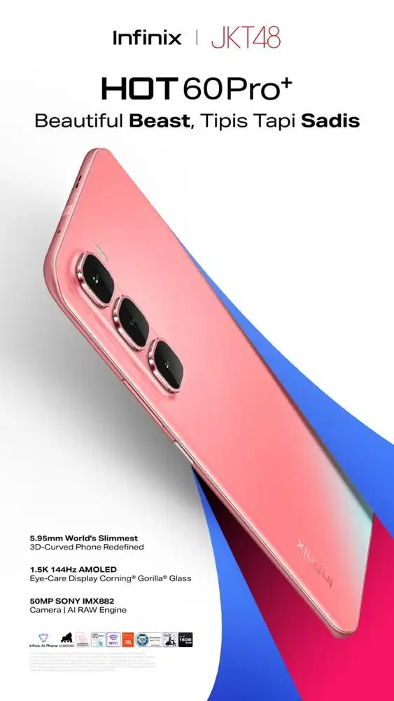 Infinix Hot 60 Pro Plus Ram 8 GB Rom 256 GB procecor