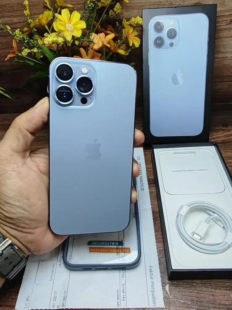 Iphone 13 pro max 256gb ex ibox bh 82% mulus fullset ori bisa tt