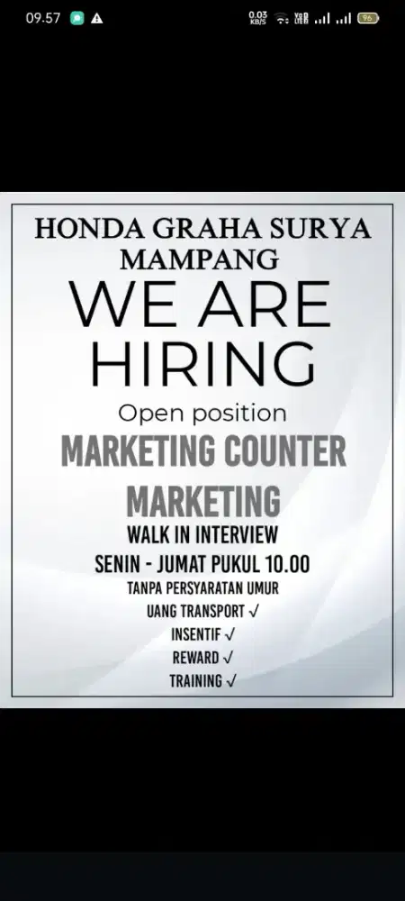 Lowongan Kerja Sales