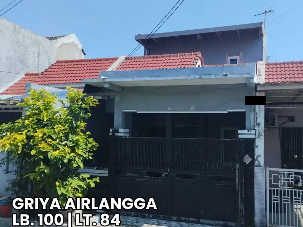 Dijual Rumah Surabaya di Perum Griya Airlangga Rungkut
