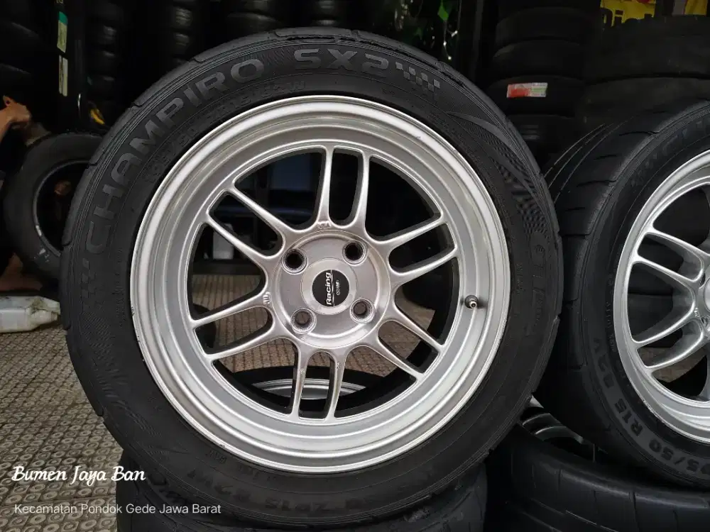 Velg RPF1 pro racing R15 4x100 untuk vios jazz brio jazz agya ayla