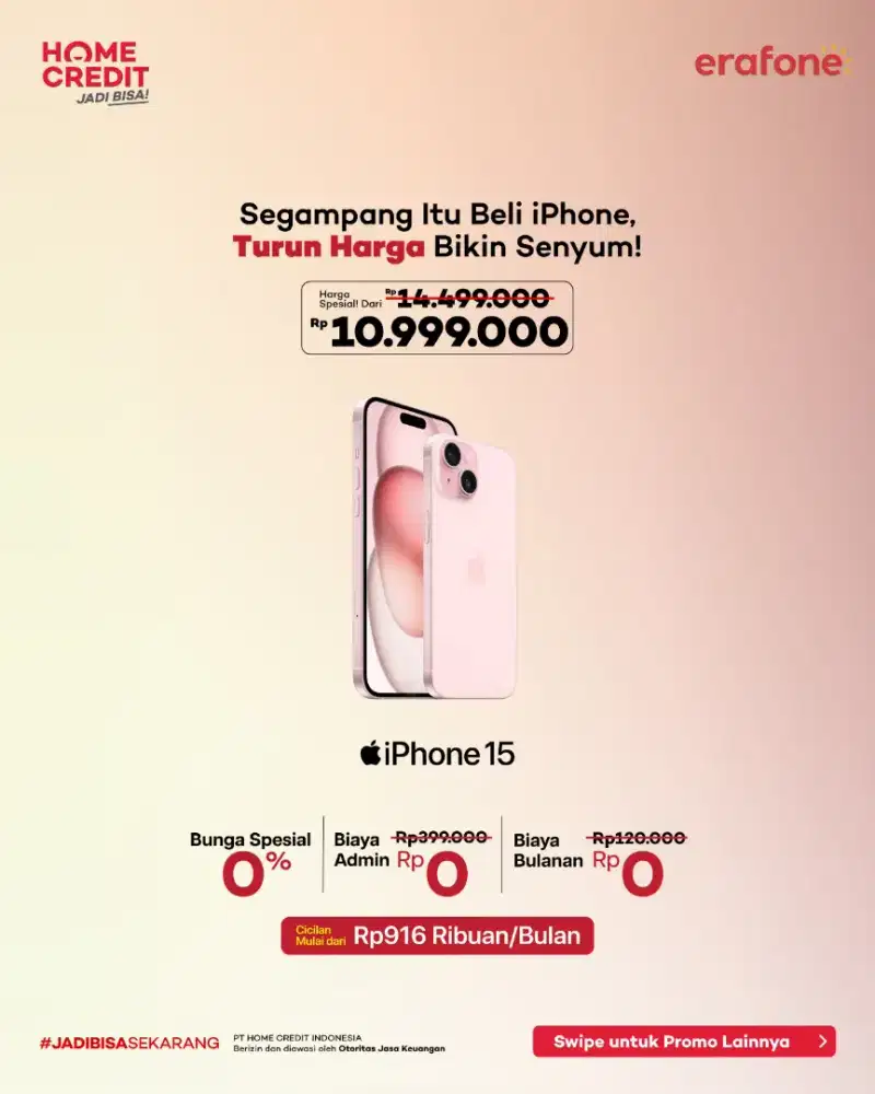 Promo spesial iPhone 15 128GB