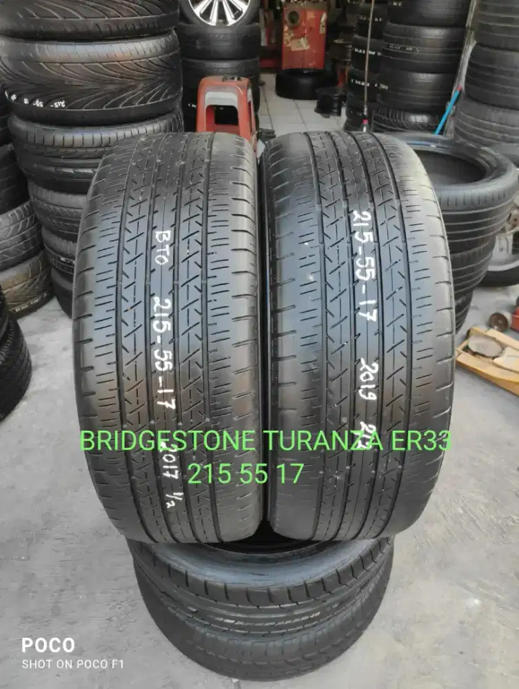 2 pcs BRIDGESTONE TURANZA ER33 215_55_17 (2019+2017)