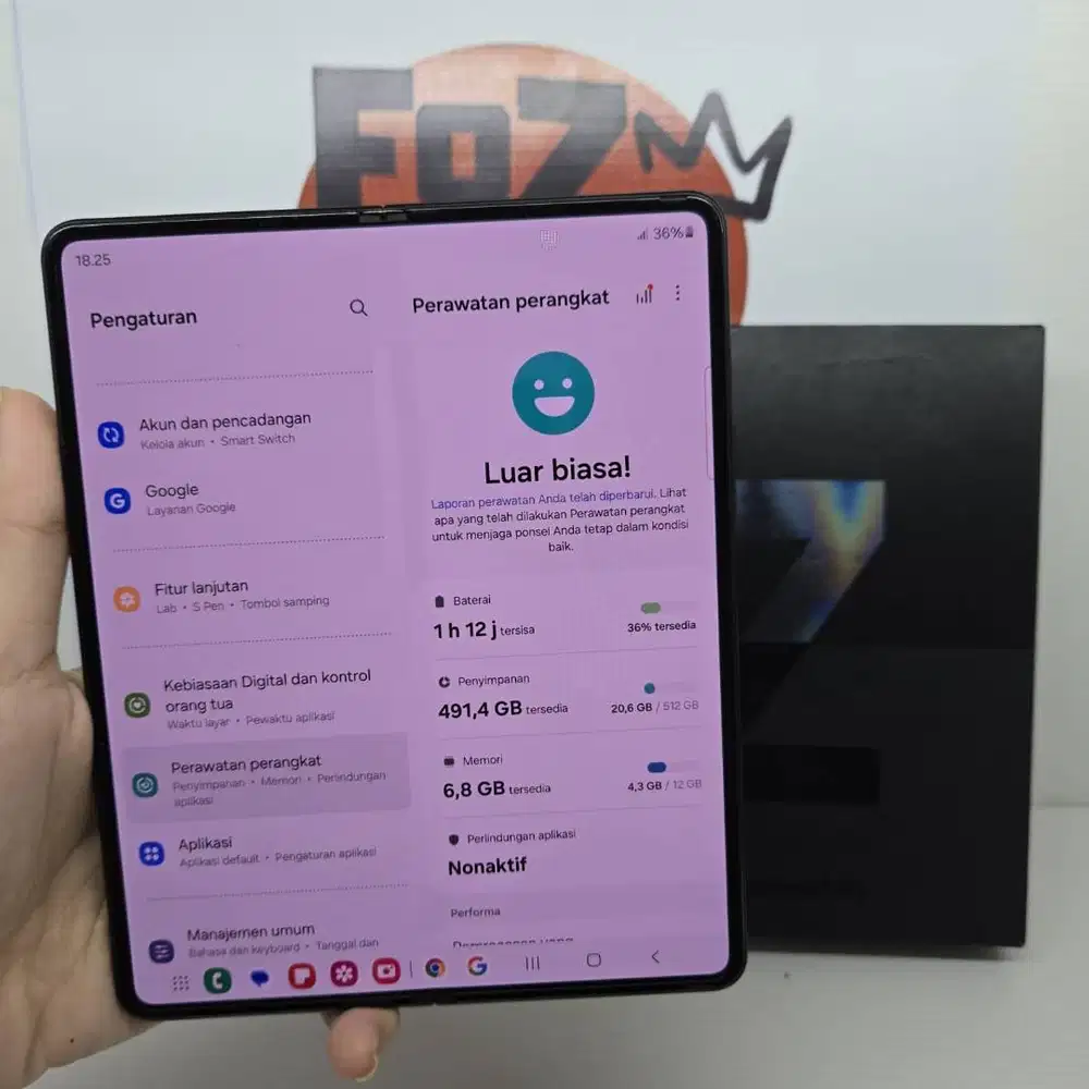 Samsung Z Fold 3 FULLSET 256/512 GB No Minus No Kendala