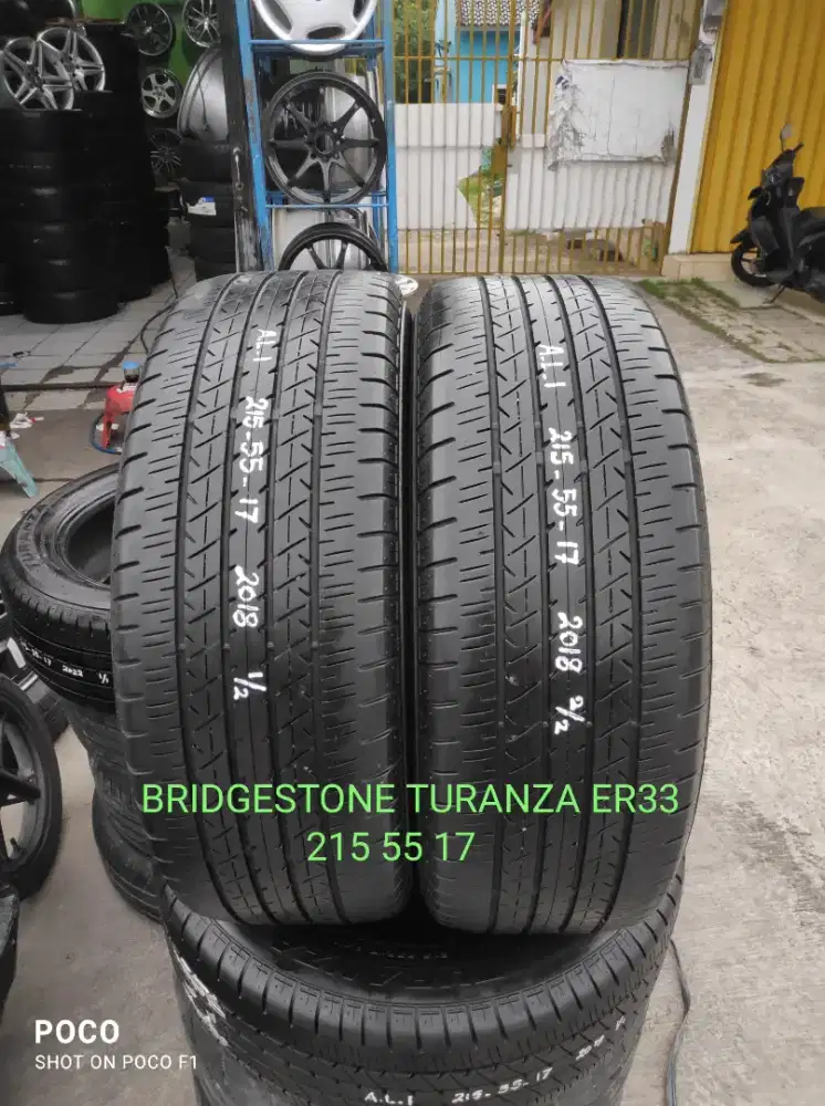 2 pcs BRIDGESTONE TURANZA ER33 215_55_17 (2 0 1 8)