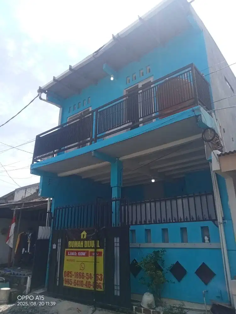 BUTUH UANG! dijual rumah 2 tingkat murah meriah di Hulaan Menganti