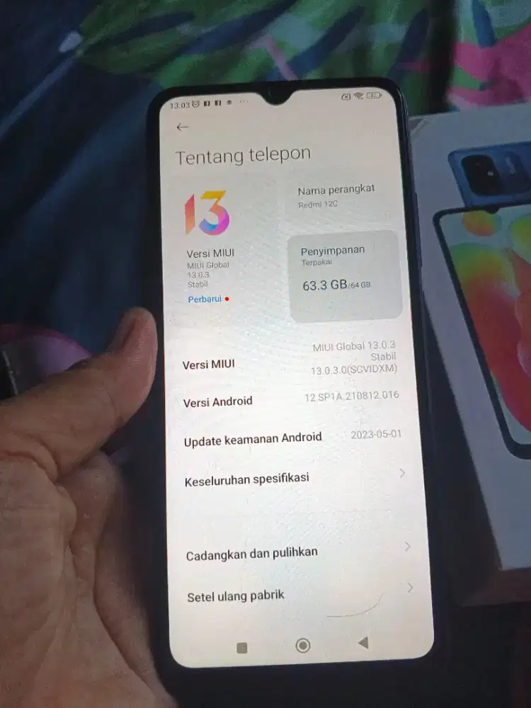 Dijual redmi 12c 4/64 .